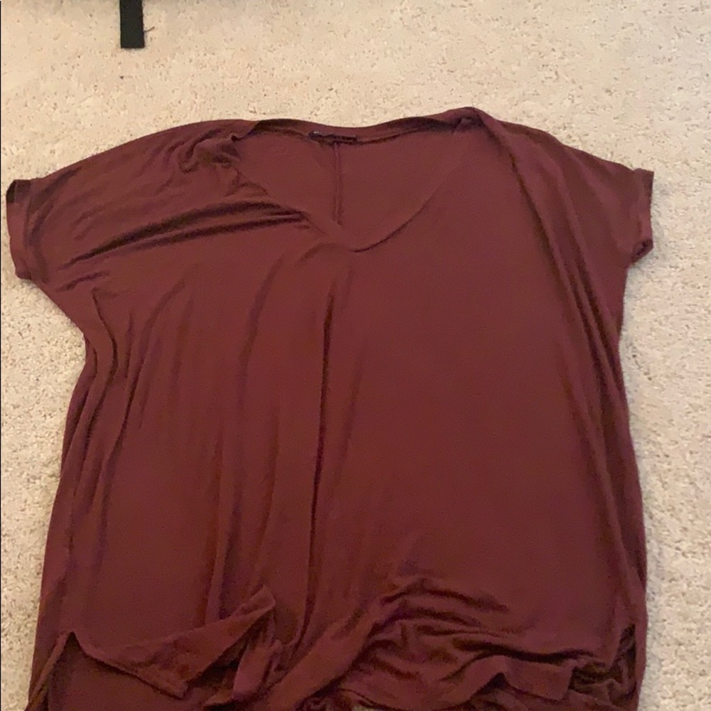 Maroon Brandy Melville T-shirt